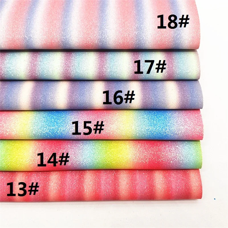 Радужная тонкая блестящая кожа искусственная ткань винил с трикотажной