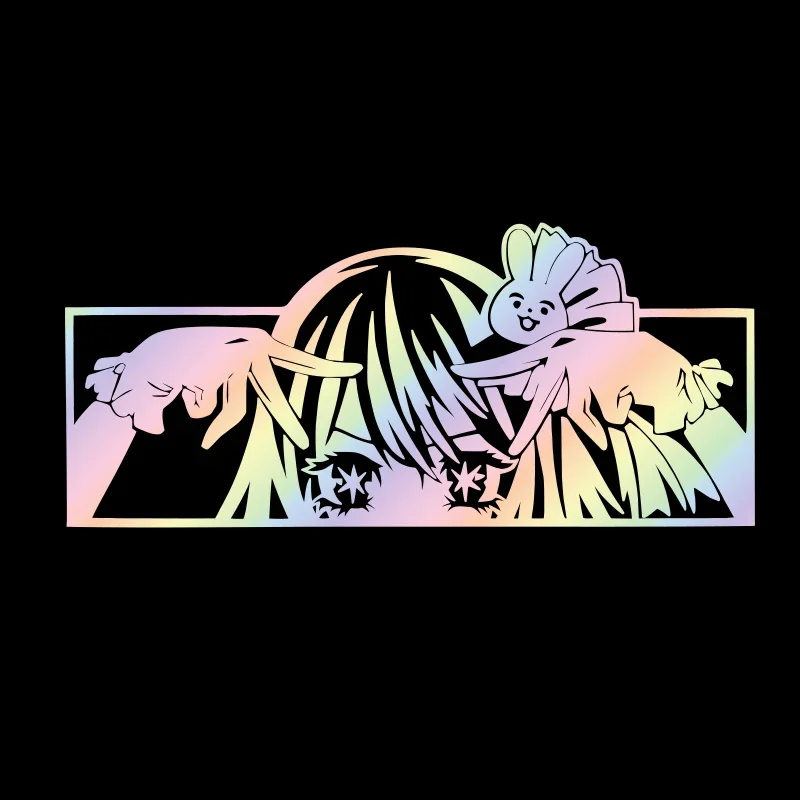 

Аниме-стикер Ai Idol Oshi для автомобиля, наклейки, украшение для оконного бампера, внешние аксессуары, защита от солнца, водонепроницаемые виниловые наклейки