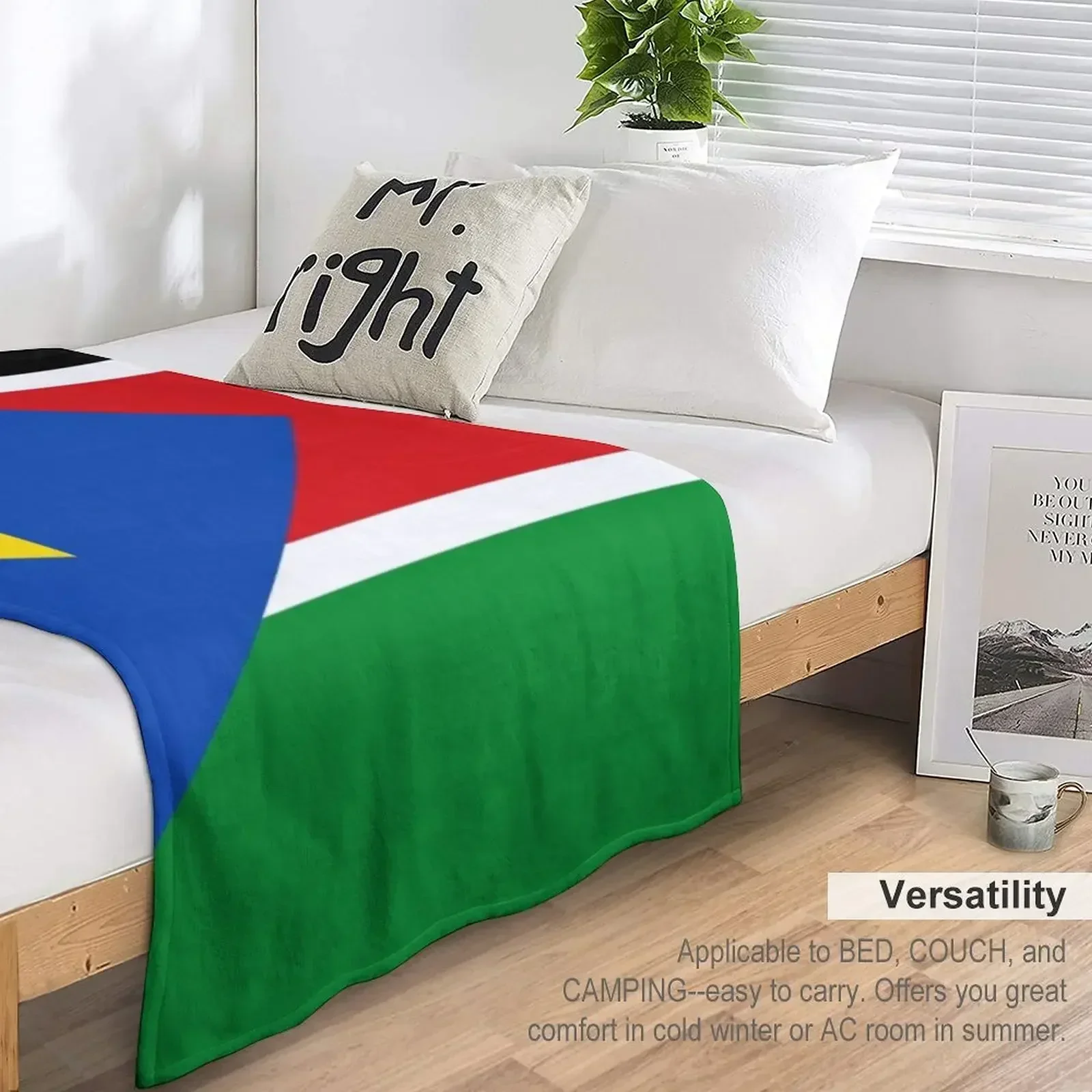 Одеяло с флагом Южного Судана декоративные диваны пушистые летние одеяла