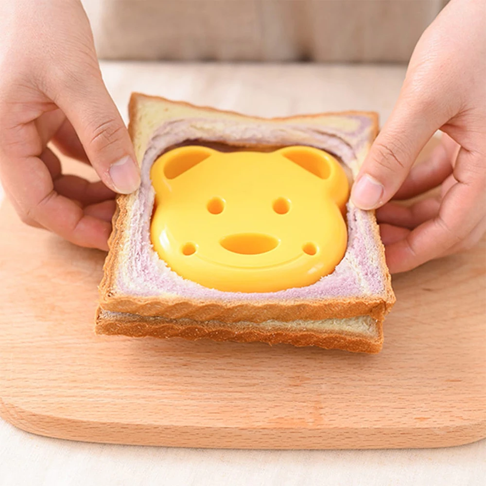 Медвежья форма искусственный хлеб сэндвич-формирователь бисквит фоторезак