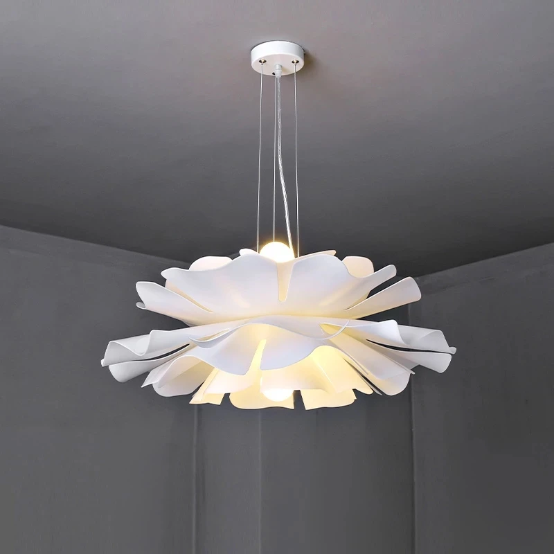 

Flower LED Pendant Lamp Home Indoor Living Dining Room Bedroom Pendant Lights Decoration Hanging Light Fixture Chandelier Light