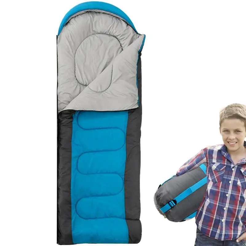 

Туристический спальный мешок для взрослых, всесезонный, теплый, холодный, для отдыха на открытом воздухе, Путешествий, Походов