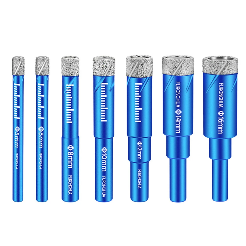 

5MM/6MM/8MM/10MM/12MM/14MM/16MM Diamond Dry Drill Bits with Wax Insert Cooling for Ceramic Tile Porcelain Marble Slate Open Hole