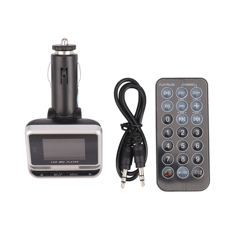 

FM Transmitter,Car Transmitter MP3 Player Hand-Free Calling Radio Audio Adapter Bluetooth Transmitter Car Kit,USB Charger,TF Car