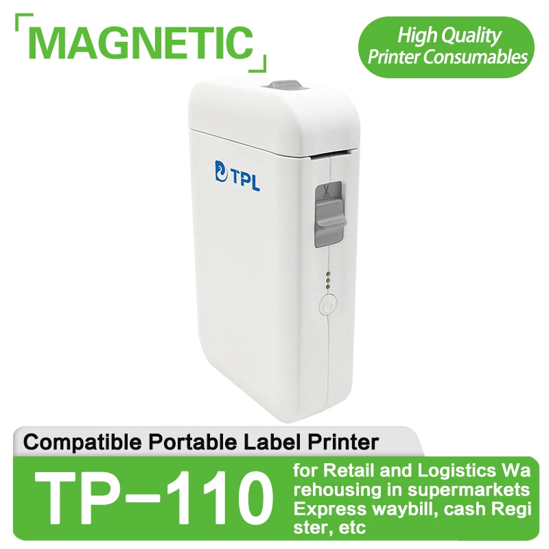 Портативный принтер этикеток TP-110 подходит для розничной торговли и логистики