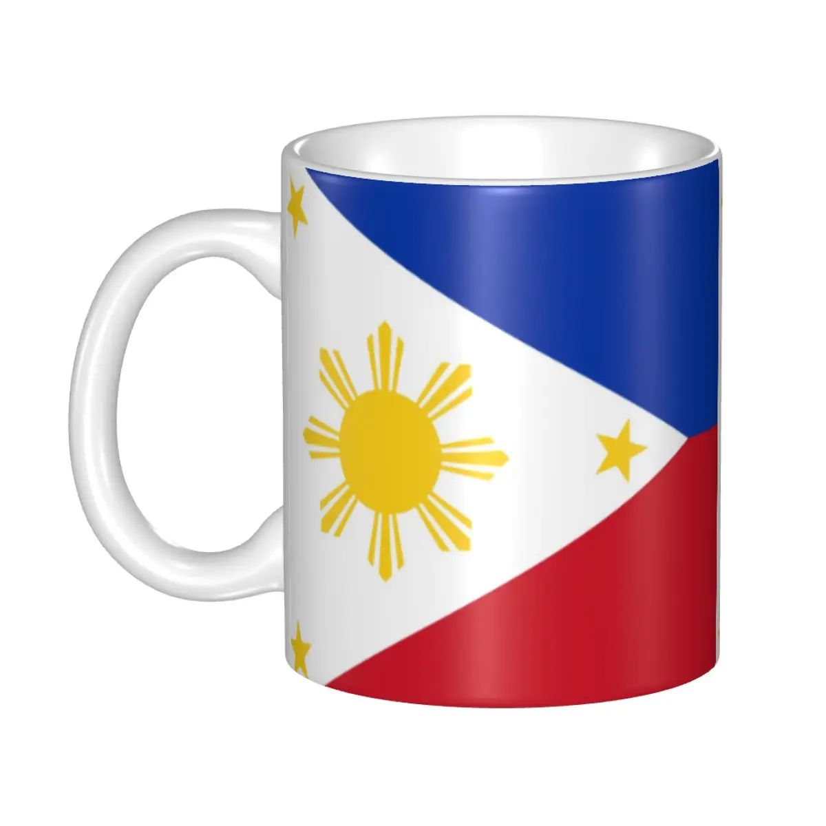 

DIY The Philippines Flag Ceramic Mugs Customized Coffee Cup Creative Present Men Women Outdoor Work Camping Tea Mug