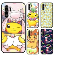 pokemon pikachu phone cases for huawei honor p20 p20 lite p20 pro p30 lite huawei honor p30 p30 pro funda soft tpu carcasa