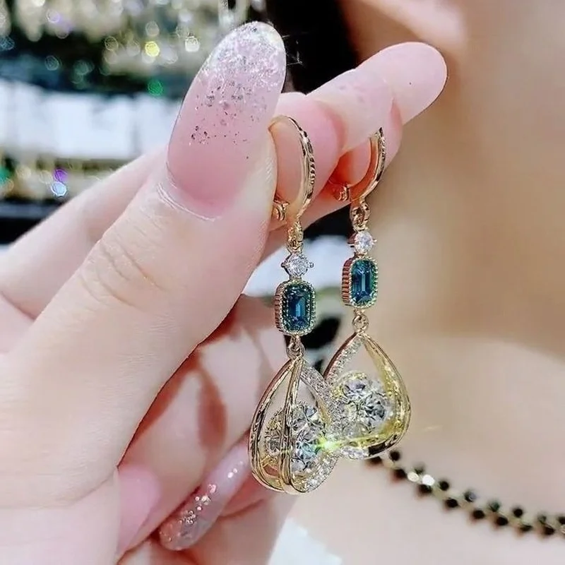 

цепочка на шею женская чокер бижутерия цепочка подвеска чокер2022 роскошные женские универсальные модные серьги-подвески премиум класса с к...