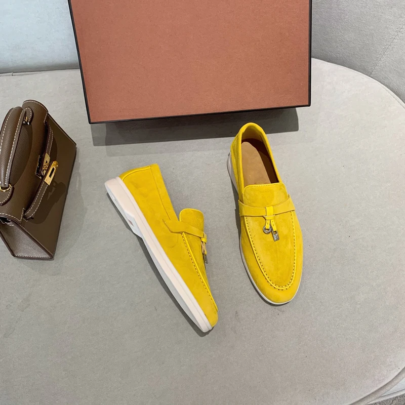 

Женский стиль. Итальянская Роскошная элегантная кашемировая ткань в стиле ретро Лоферы женские на плоской подошве