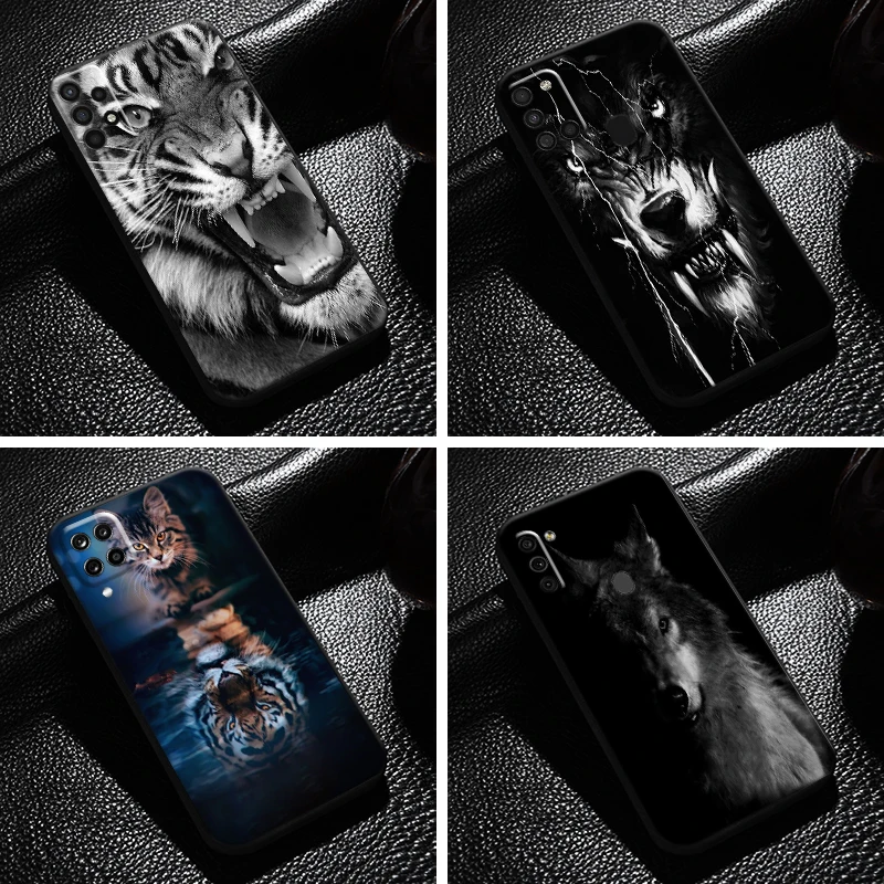 

Tiger Lion Eagle Dog Cat Wolf For Samsung Galaxy A11 A12 A20 A21 A21S A22 A31 A32 A42 A51 A52 A70 A71 A72 5G Phone Case Soft
