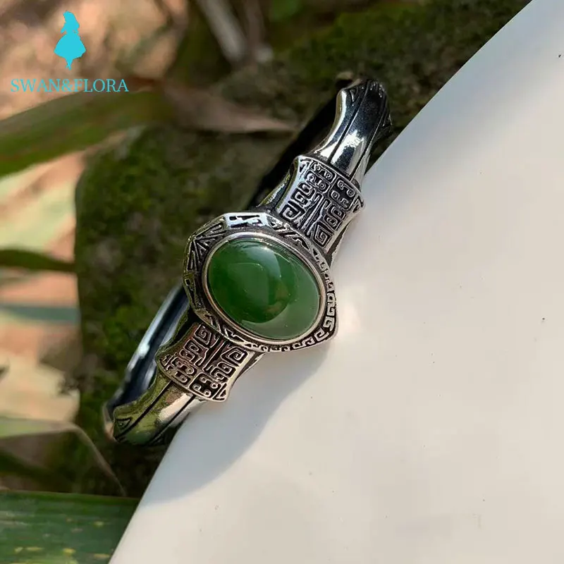 

Genuine Green Hetian jade bracelet jewelry fashion jewelry gem gift female