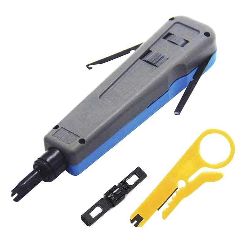 

Professional Punch Down Tool With 110/88 And 66 Blades, Cat6/Cat5e Network Wire Telecom Phone Cable Socket Tools