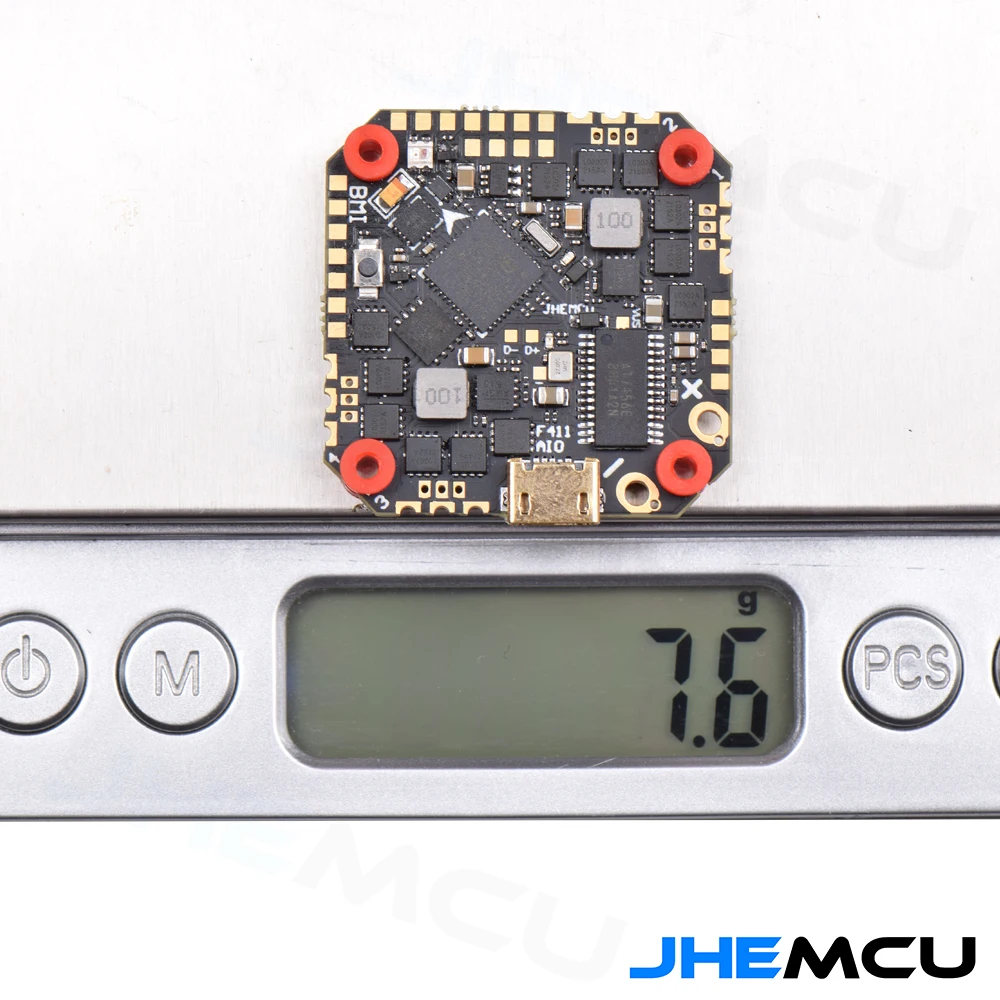 Контроллер полета JHEMCU F411 ICM42688P BLHELIS 40A 4 в 1 ESC 2-6S GHF411AIO-ICM 25.5X25.5mm для FPV зубочисток, удлиненных дронов Контроллер полета JHEMCU F411 ICM42688P BLHELIS 40A 4 в 1 ESC 2-6S GHF411AIO-ICM 25.5X25.5mm для FPV зубочисток, удлиненных дронов
