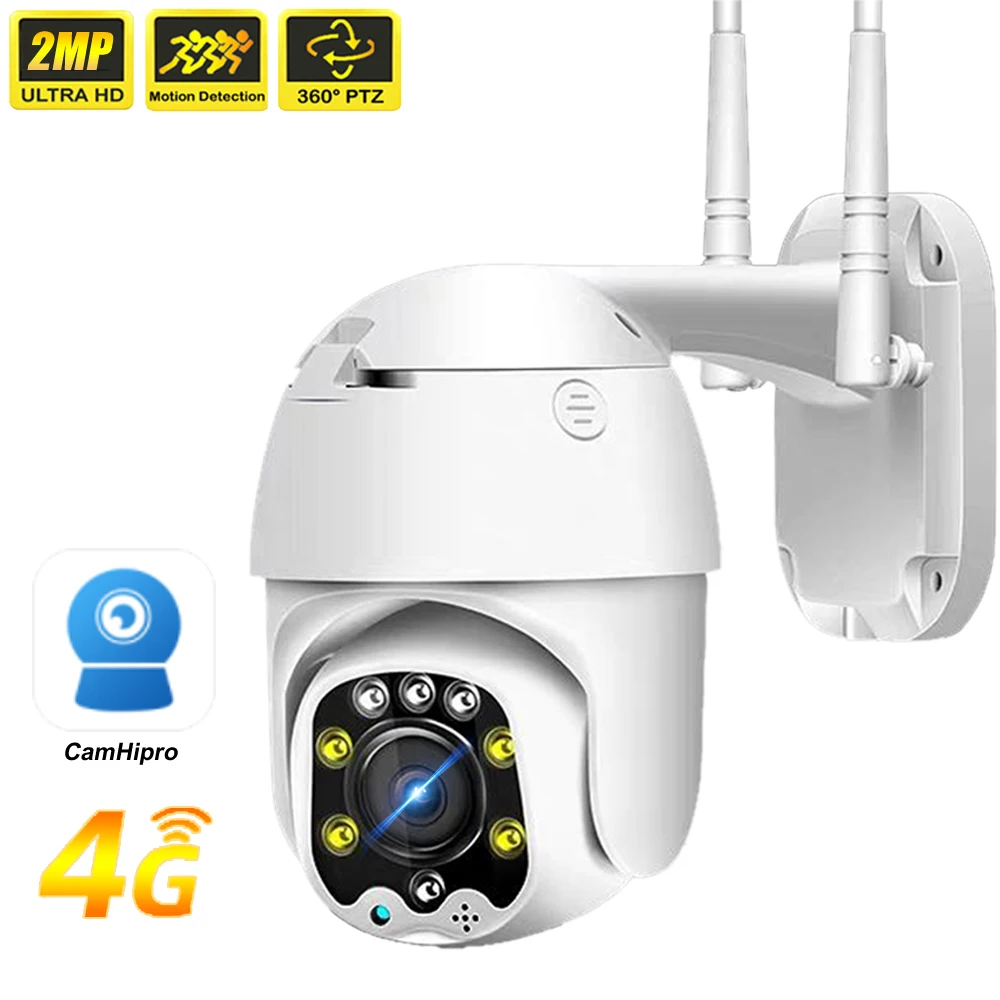 

FHD 1080P 4G WiFi IP Camera Outdoor Security Protection Smart Home CCTV 360 PTZ Auto Tracking Surveillance Secur IP Cam