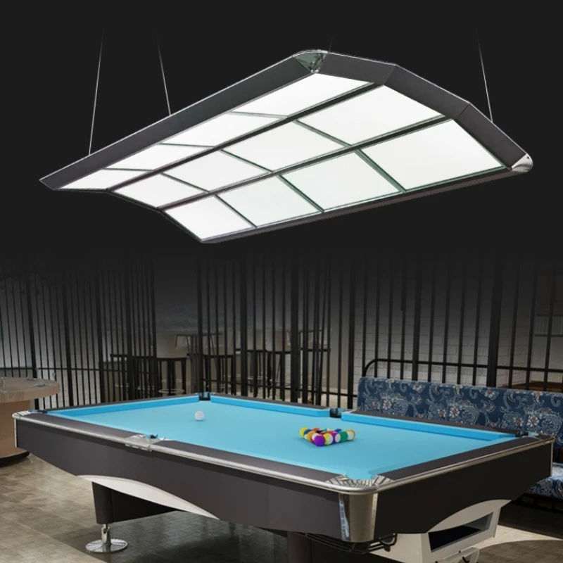 

Contemporary Flat Bright Pendant Lights Acrylic White Black Led Hanging Lamps Luminaires Pool Billiard Room Interior Chandeliers