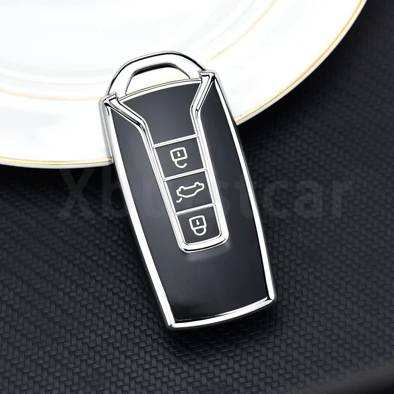

Чехол из ТПУ для автомобильного дистанционного ключа для Volkswagen VW Touareg 2023 2022 2021 2019 2018, автомобильный брелок, аксессуары