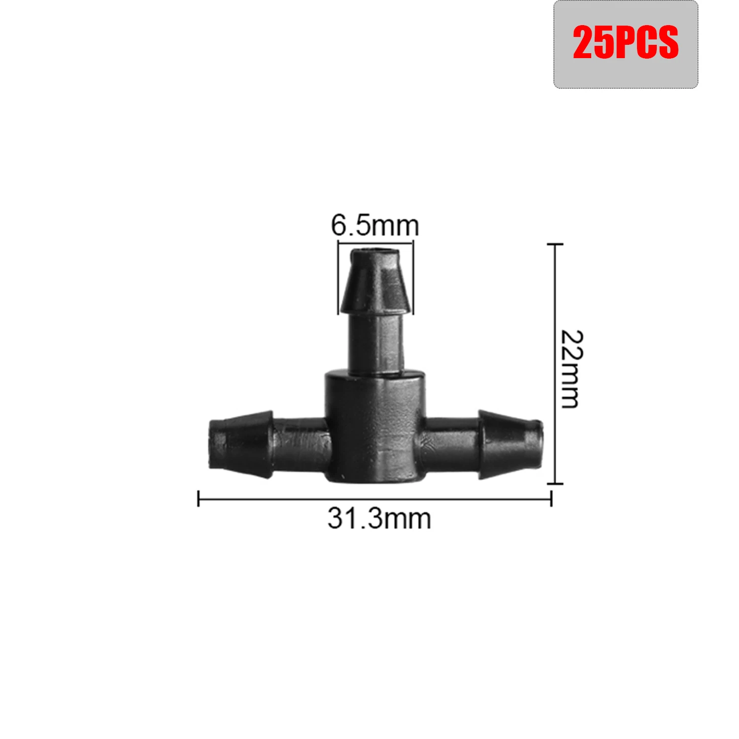 Пластиковый соединитель для капельного орошения 3/5, 4/7 мм