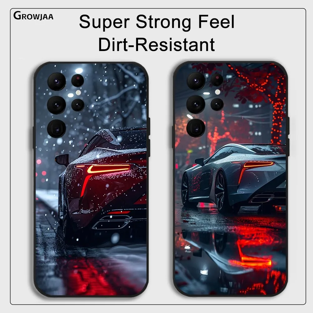 Роскошный автомобильный чехол для телефона L-Lexus-s Samsung Galaxy S24 Ultra S22 S23 S21 S20 5G