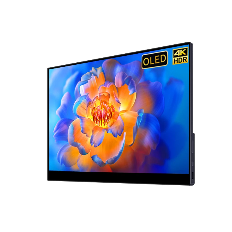

OLED 15.6 inch portable monitor 3840x2160 4K FHD Touch screen with Type-C fold stand for mobile PC laptop game office screen