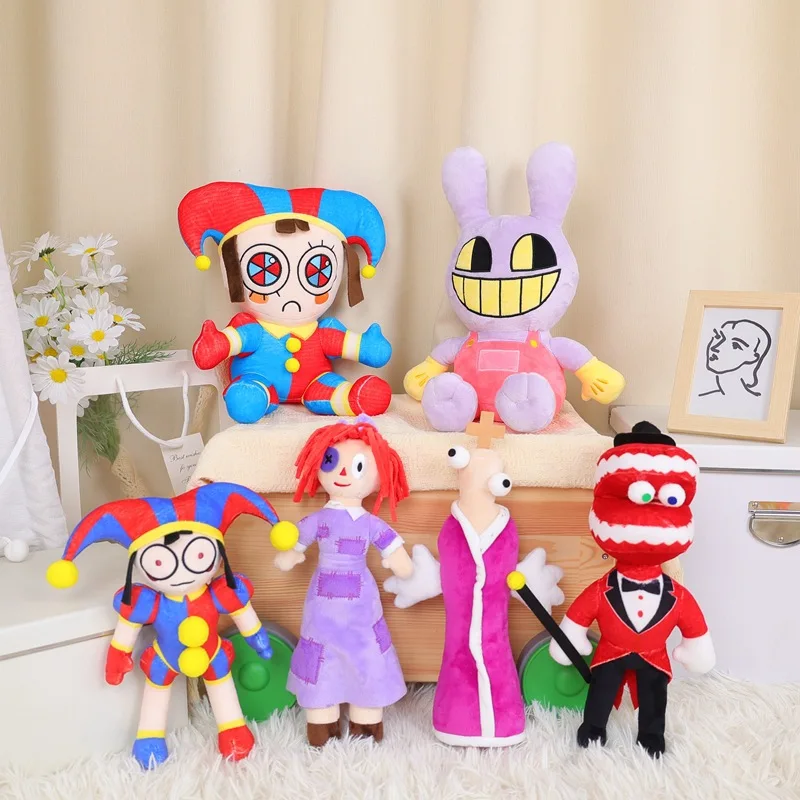 

The Amazing Digital Circus Clown Pomni Jax Plush Ragatha Zooble Gangle Kinger Figure Cute Cartoon Soft Stuffed Doll Toys Gifts