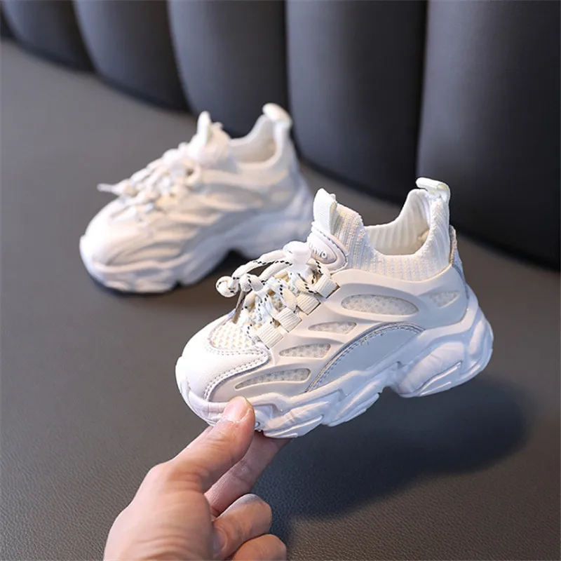 

Children's casual sports shoes breathable knitted soft bottom non-slip children's sports shoes boys and girls sport shoes tennis