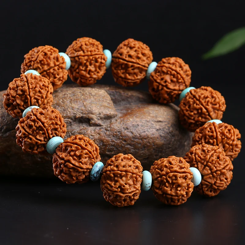 Браслет из натуральной кожи с 7 лепестками