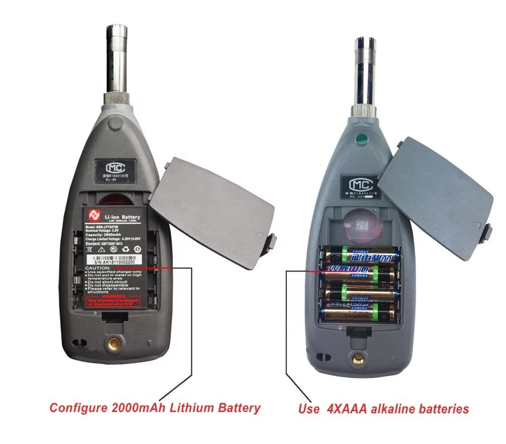

Traffic Noise Integrating Sound Level Meter Kit With Printer Sound Calibrator AWA5636-4 Type 2 Noise Meter (30dB-140dB)