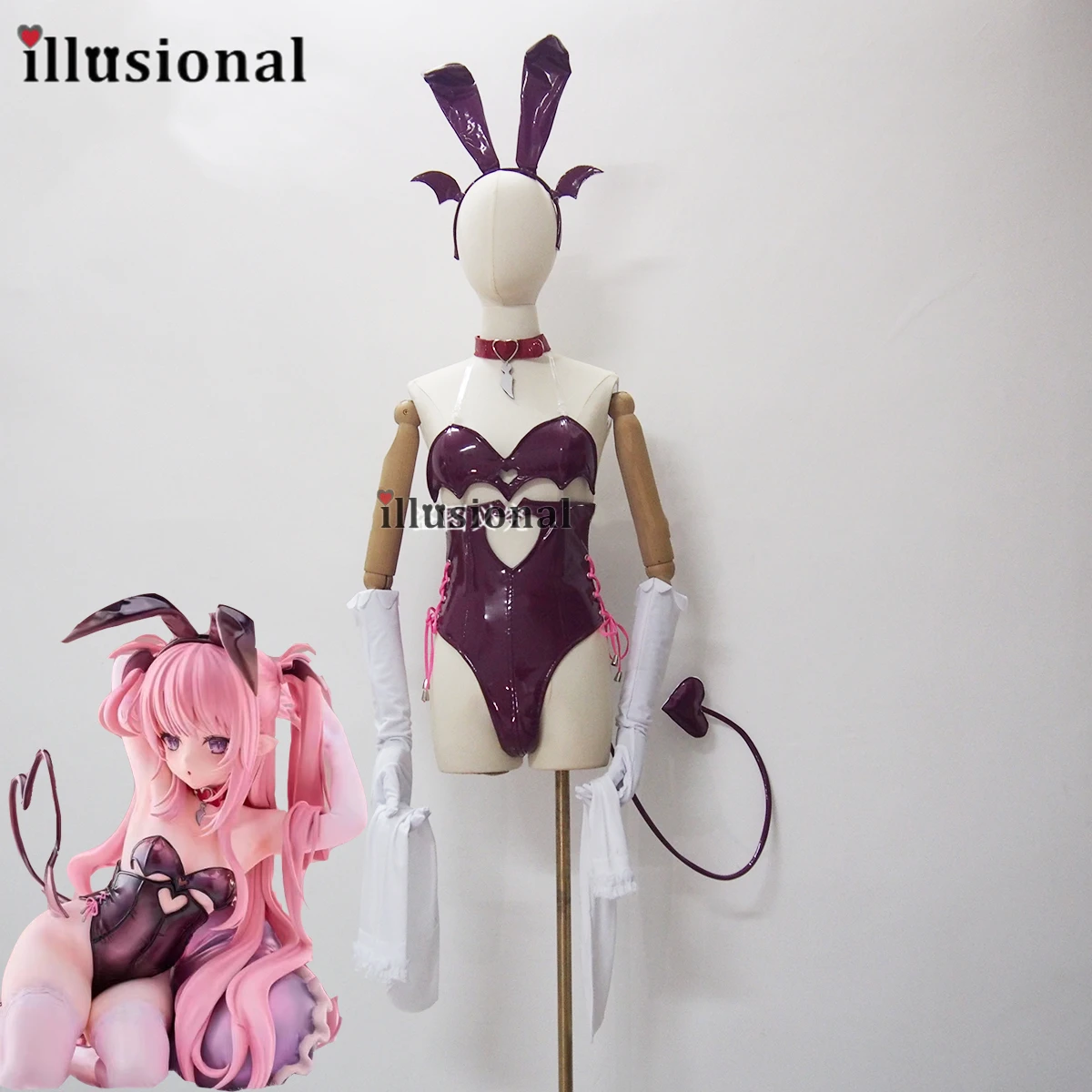 Аниме Косплей Костюм иллюзии mirumo de pon по индивидуальному размеру, сексуальный женский костюм кролика
