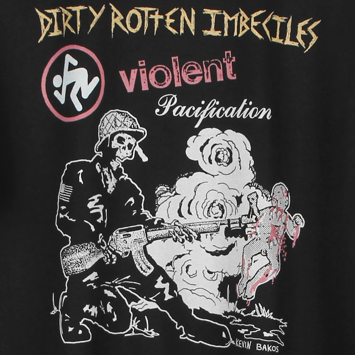 Д.Р.И. Футболка Д.Р.И. Dirty Rotten Imbeciles Crossover Thrash Hardcore Punk Band Cryptic Slaughter Хлопковая рубашка с короткими рукавами (art.: 3920cbafd233e) - 3920cbafd233e