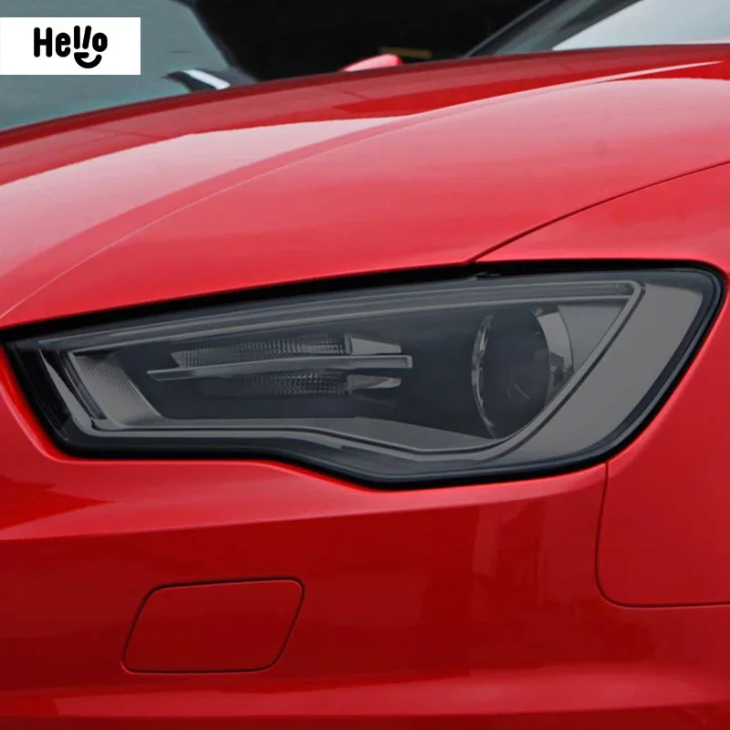 

Для Audi A3 8V A4 B8 B9 A5 A6 C8 A7 A8 D4 TT E-tron R8 аксессуары для автомобильной фары оттенок дымчатого черного цвета Защитная пленка ТПУ стикер