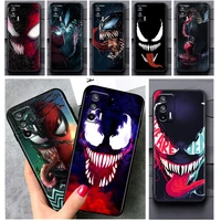 venom superhero spiderman phone case for oppo realme v11 x3 x50 q5i gt gt2 neo2 neo3 c21y c3 9 9i 8 8i 7i pro master black