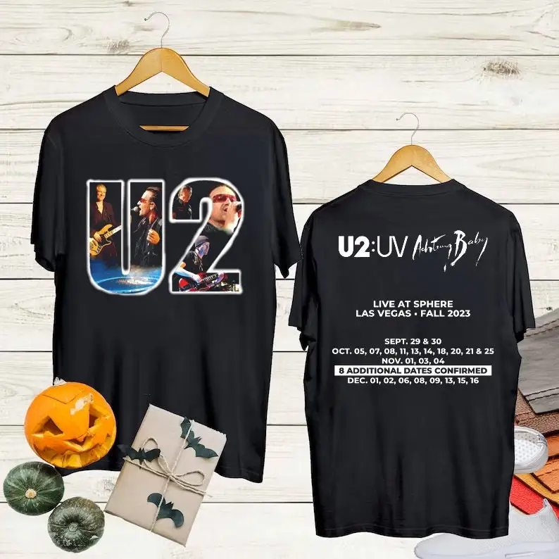 Рубашка Graphic U2 Band Tour 2023 рубашка для детей Achtung Live At сферическая Классическая Rock