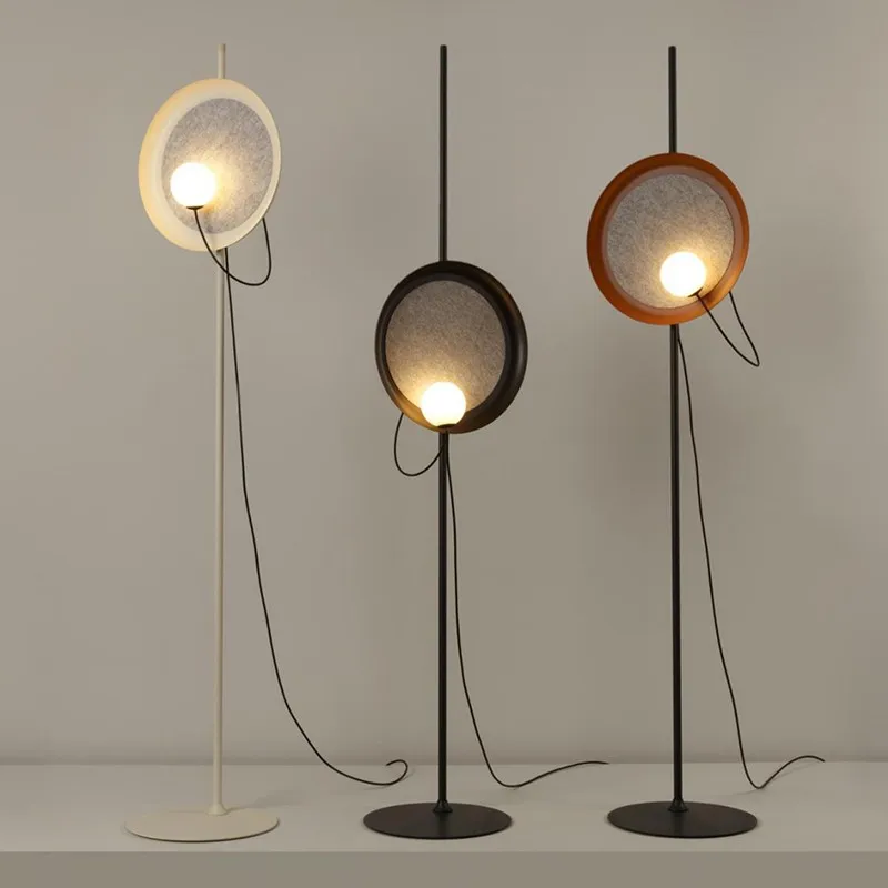 

Nordic Simple LED Floor Lamp Creative Study Living Room Standing Lighting Bedroom Bedside Designer Metal Vertical Fixtures G9