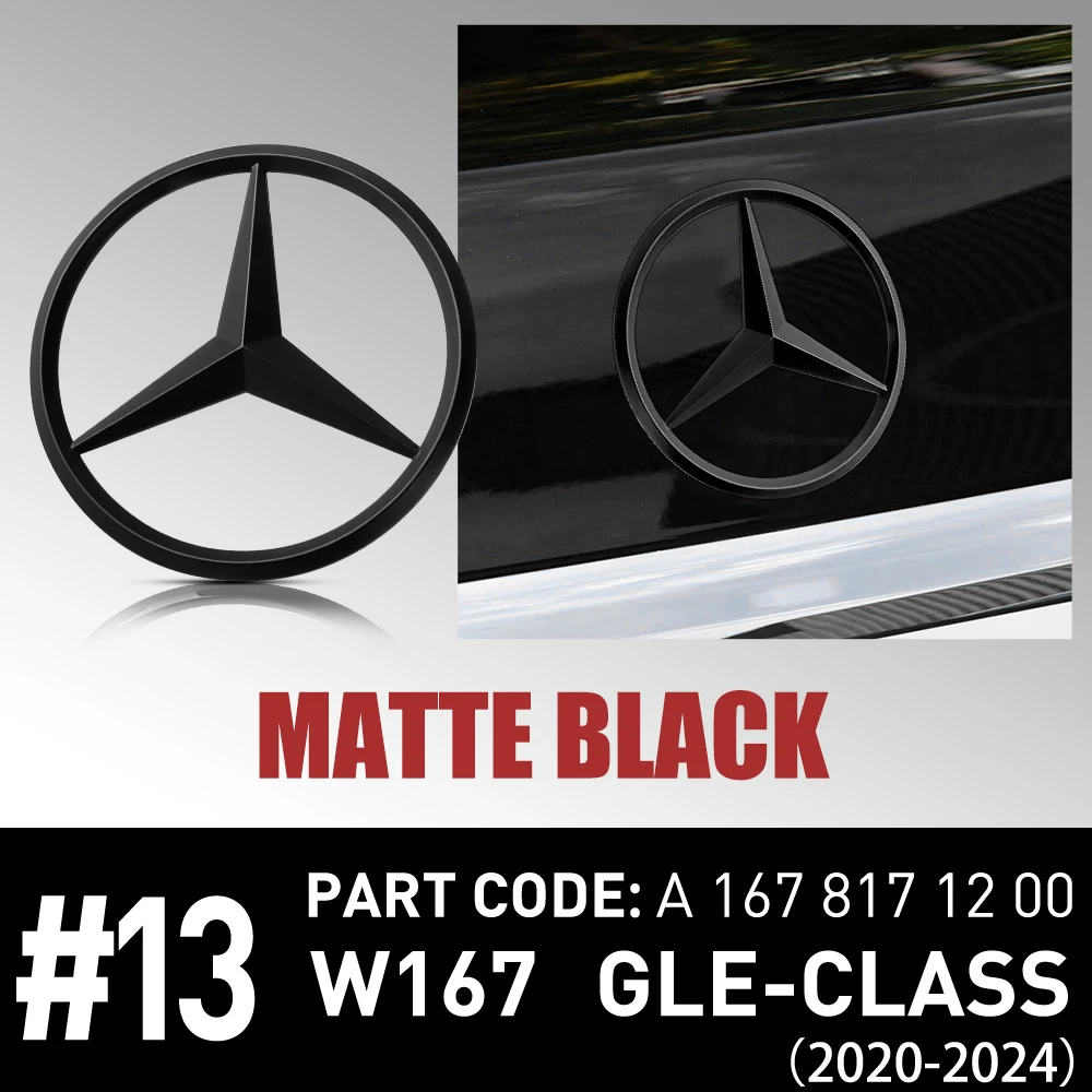 

Оригинальная наклейка-эмблема на крышку багажника ABS для Mercedes-Benz GLE-класса GLE53 AMG V167 2020-2024 A1678171200