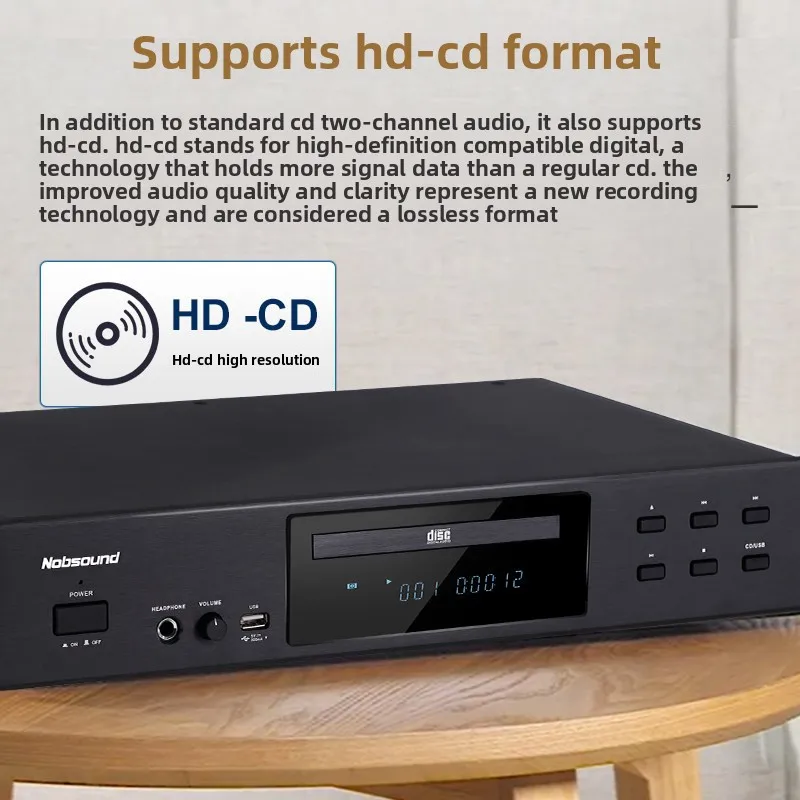 Фото BREEZE 2027 Новинка: CD-плеер Nobsound/CD-3 Pure для аудиофилов, домашний Hi-Fi проигрыватель музыки без потерь №4