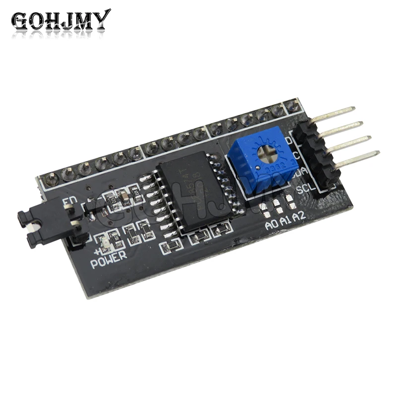 Фото 1 шт. IIC I2C TWI SPI последовательный интерфейс, порт 1602 2004 ЖК-дисплей LCD1602, адаптер, модуль преобразователя адаптера ЖК-дисплея PCF8574 GOHJMY №2