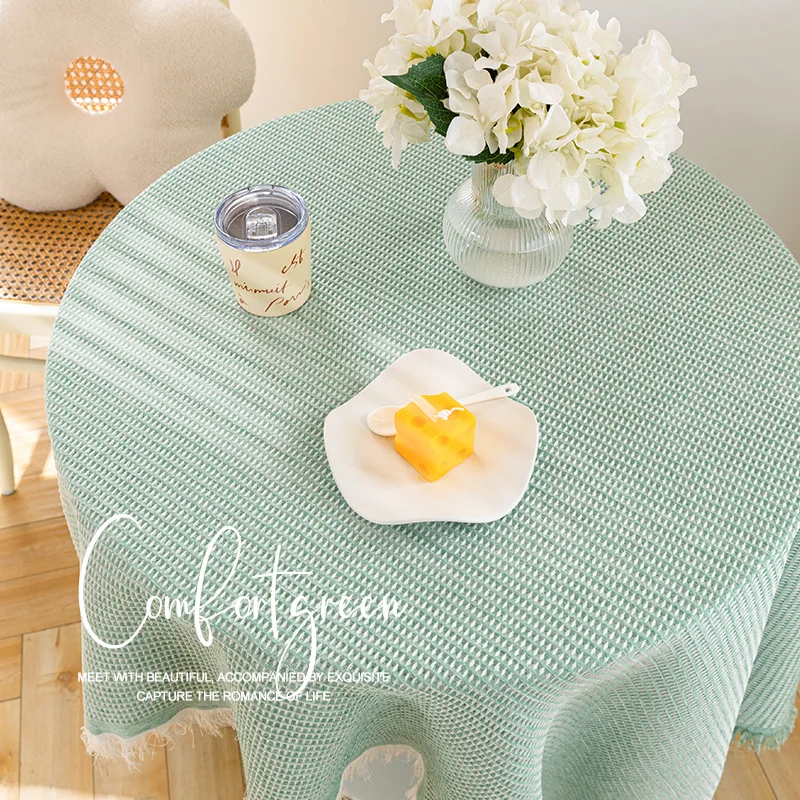 

Table cloth, cotton, linen, birthday decoration, small round table, rectangular tea table cloth, desk mat