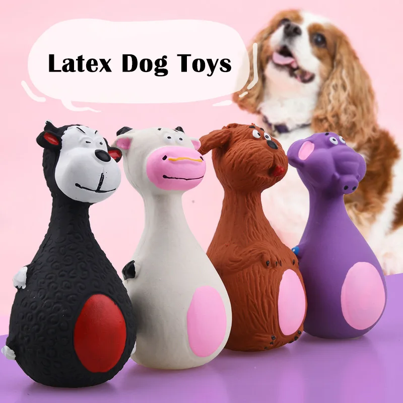 

Pets Screaming Chicken Squeeze Sound Toy Dog Toys Puppy Training Interactive Rubber Pig Duck Squeaky Chew Bite Resistant Toys