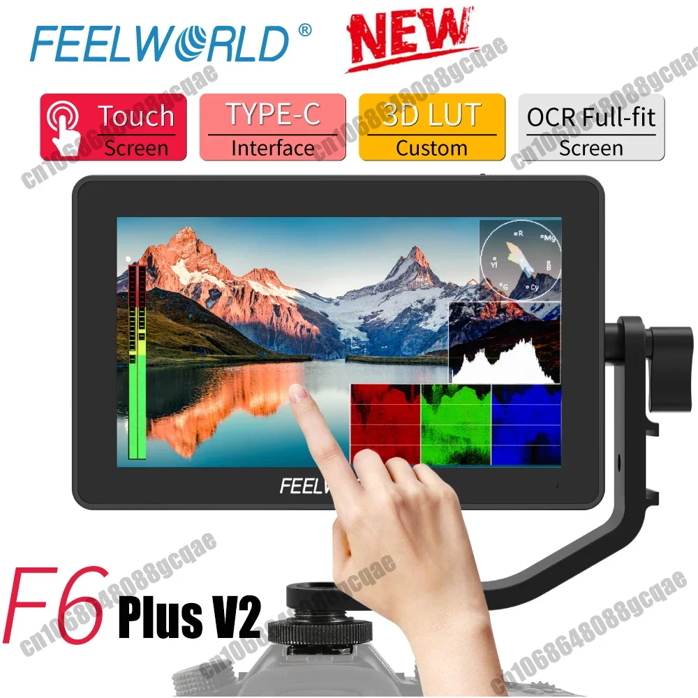 Настольный зеркальный полевой монитор FEELWORLD F6 PLUS V2 6-дюймовый