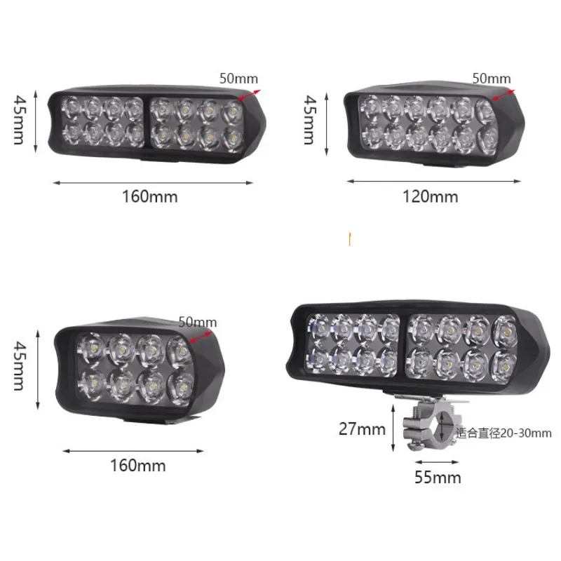 

1Pcs Electric Cars Motorbikes Tricycles Small Cars Etc All Models LED Headlights Conversion House Photo Outdoor Car Accessories