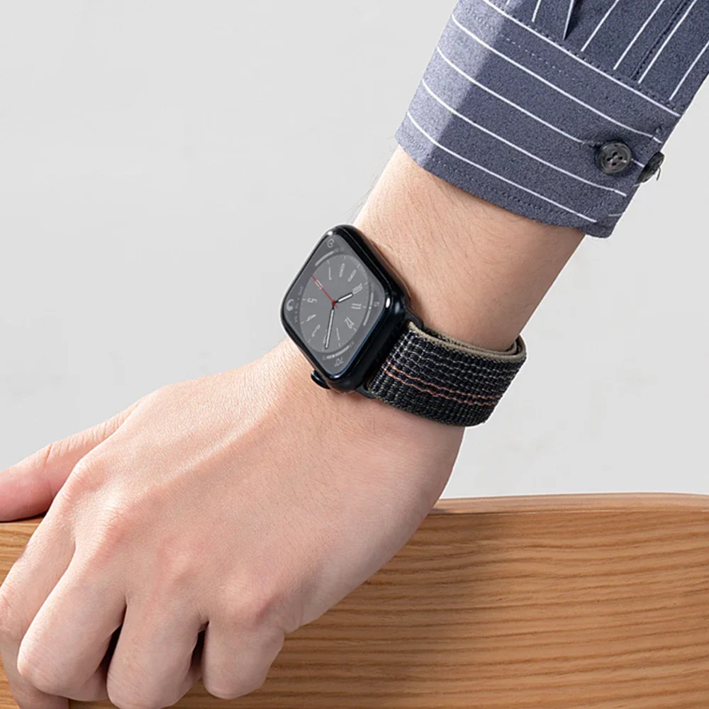 Фото Nylon Loop for Apple Watch Band 49mm 46mm 40mm 44mm 45mm 42mm 41mm S11 2025 Bracelet IWatch 11/10/9/8/7/6/5/4/SE/Ultra 3/2 Strap №5