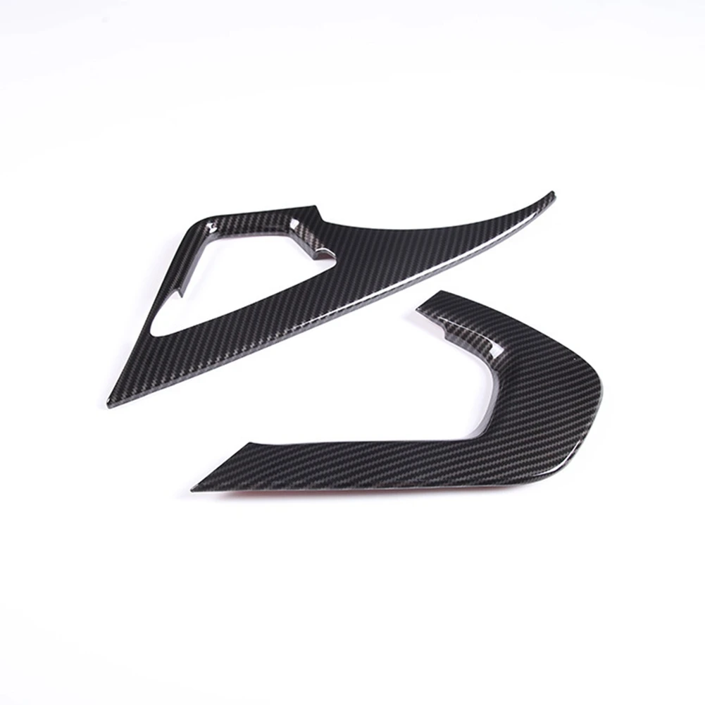 

Car Carbon Fiber Interior Central Control Handle Cover Trim Frame Sticker for C7 2014-2019