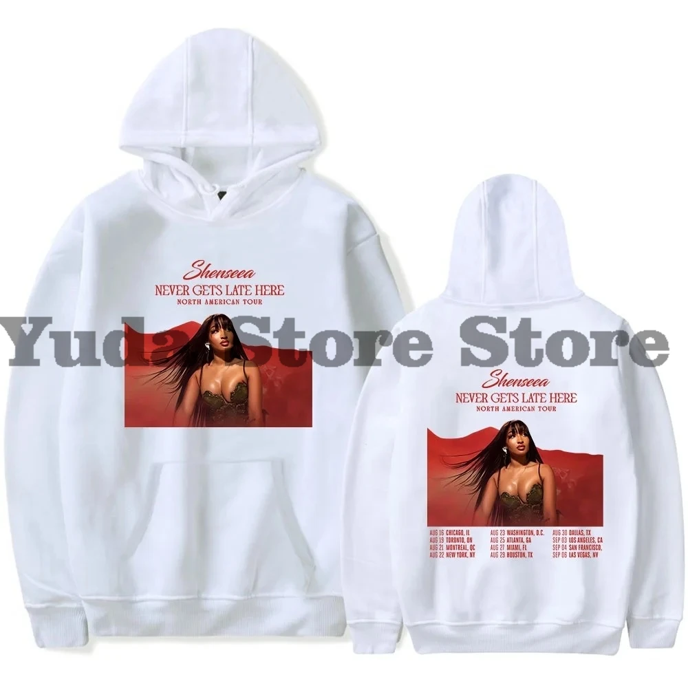 Shenseea Never Gets Late Here Tour толстовки для женщин и мужчин повседневная толстовка с
