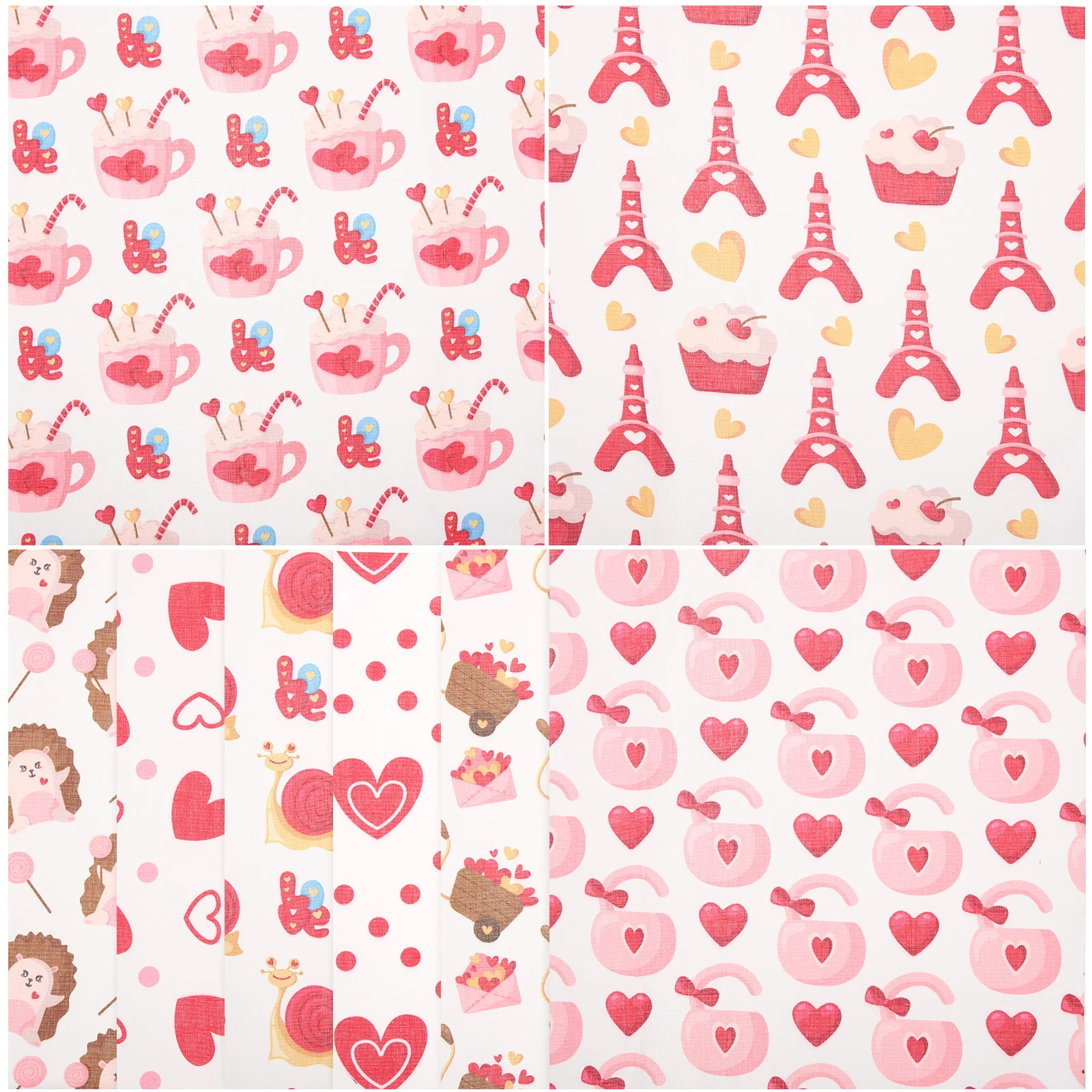 

Fabric Cotton Heart Valentine Bundles Day Cloth Patchwork Holiday Square Craft S Sewing Quilting Quilt Seasonal Plaid Winter