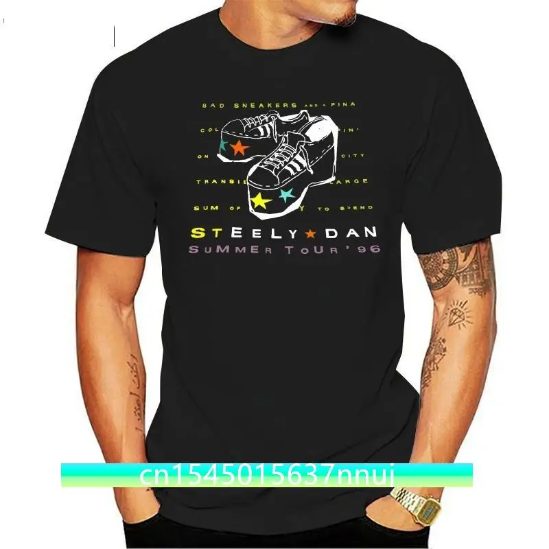 

Vintage Steely Dan Summer Tour T Shirt 1996 90 Size Reprint Print Tee Men Short Sleeve Clothing TOP TEE T-Shirt Plus Size