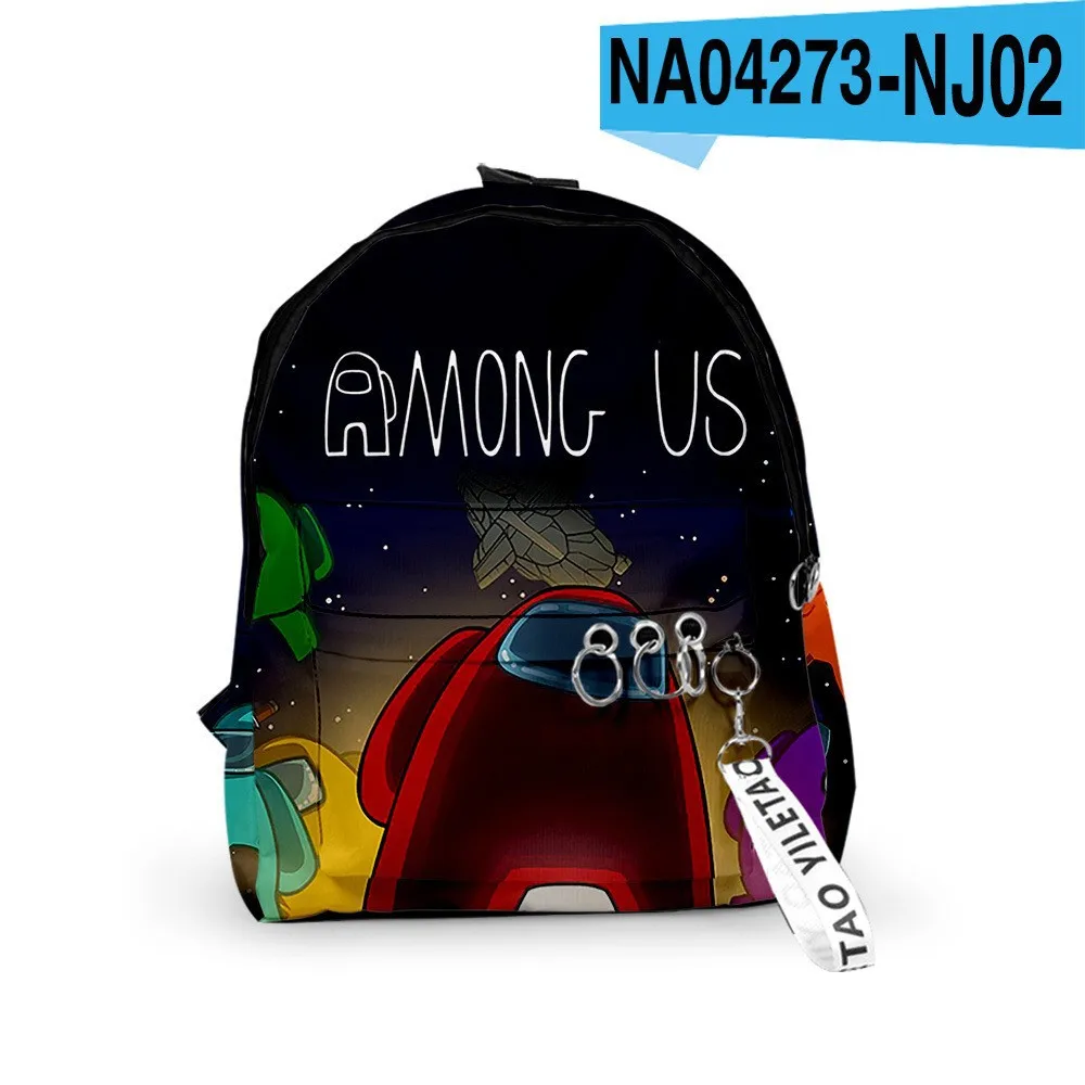 

Among Us Bags 3D Primary School Student Backpack Space Werewolf Kill Backpack Men and Women Life Fashion Schoolbag