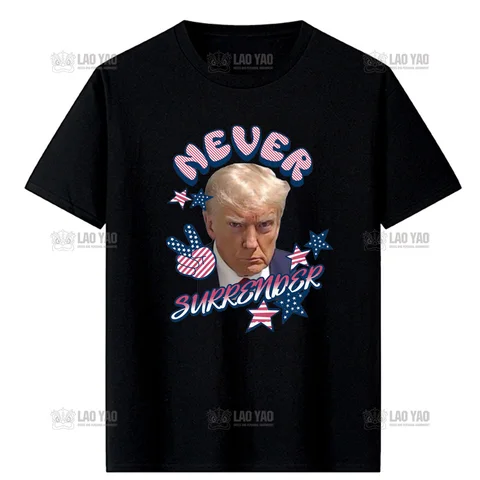 Футболки с изображением Дональда Трампа, «никогда не сдавайся», забавная Мужская футболка с изображением Трампа и тяжелой атлетики, футболки с изображением Трампа 2024 года, футболки с избирательствами
