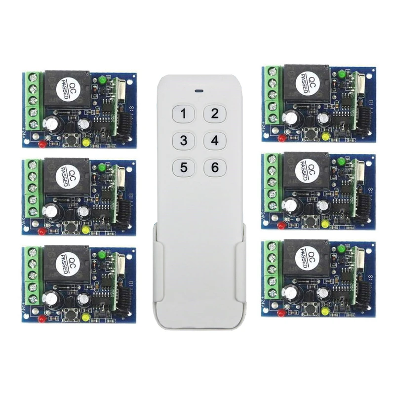 

Универсальный релейный беспроводной пульт дистанционного управления, 433 МГц, 12 В постоянного тока, 10 А