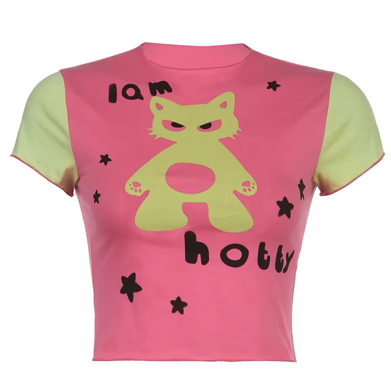 

Женский укороченный топ в стиле Харадзюку, готическая одежда, винтажные Топы в стиле гранж, праздничные аксессуары, Y2k