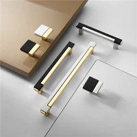 fashion gold kitchen handles for cabinet drawer dresser knobs zinc alloy closet door pull furniture handle door hardware